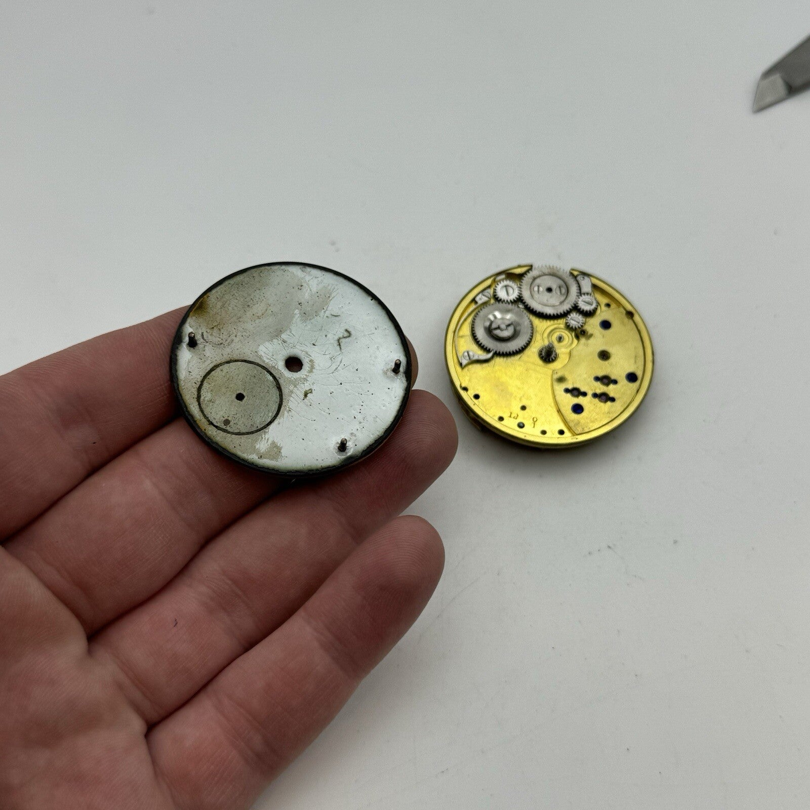 41.2mm Key Wound Dent 33 Cockspur Street London Pocket Watch Movement To Restore