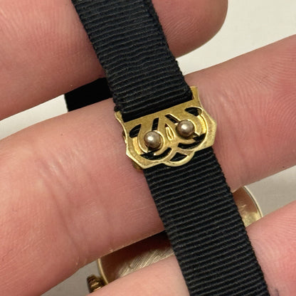 25mm Ladies SMALL Art Deco Gold Plated Sub Seconds Old Watch TO RESTORE