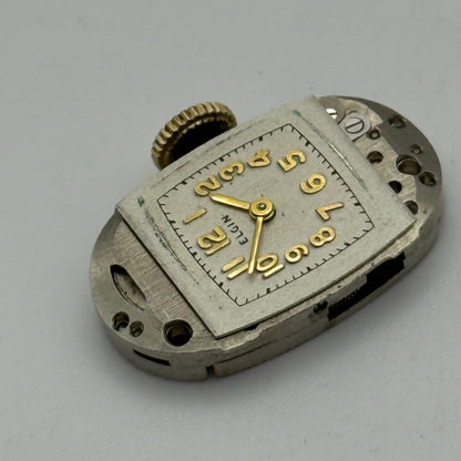 RUNNING 1945 Vintage 21/0s Elgin 541 Model 2 American Watch Movement FOR PARTS