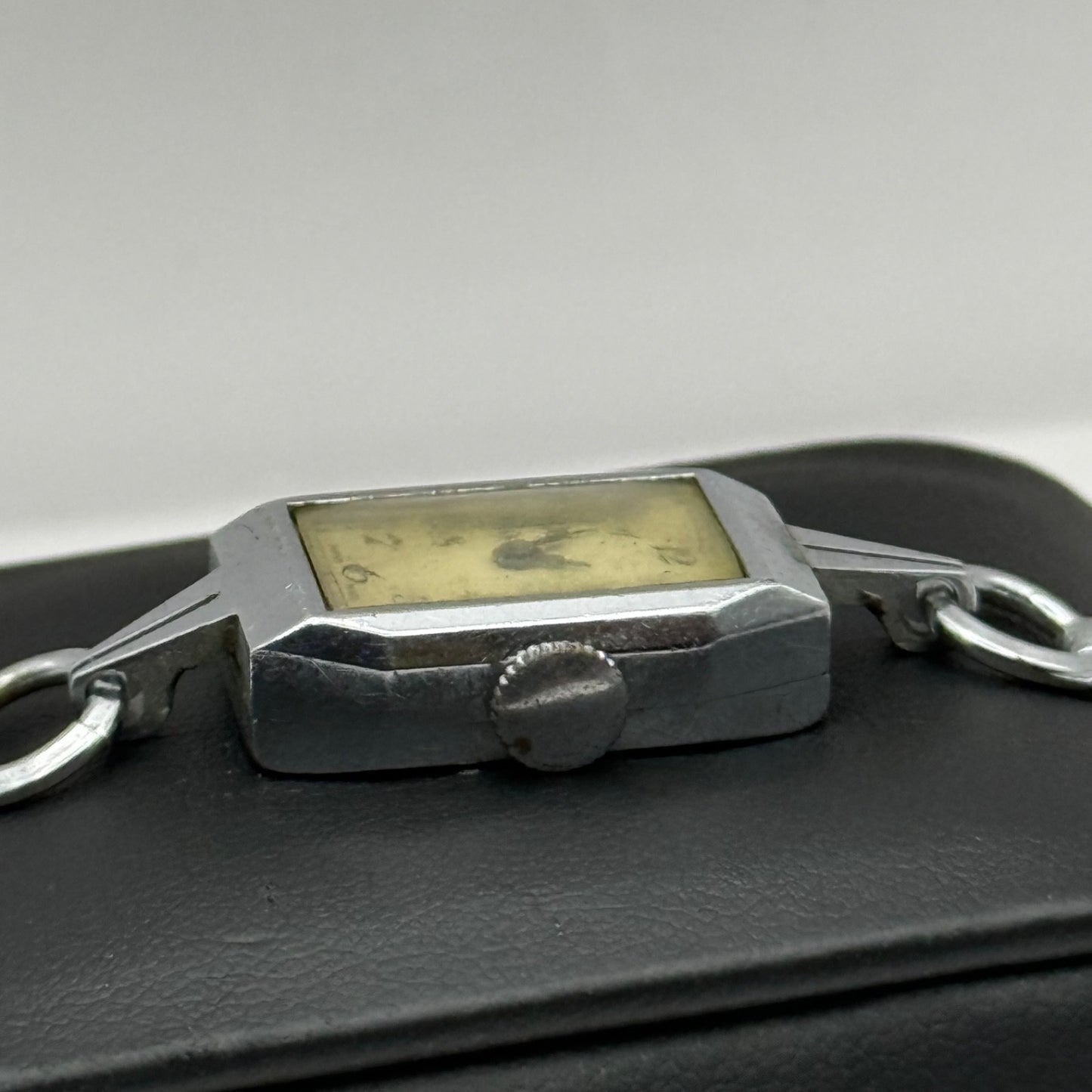 14mm Vintage Ladies Art Deco Beaded Bracelet Manual Wind Watch PARTS / REPAIR