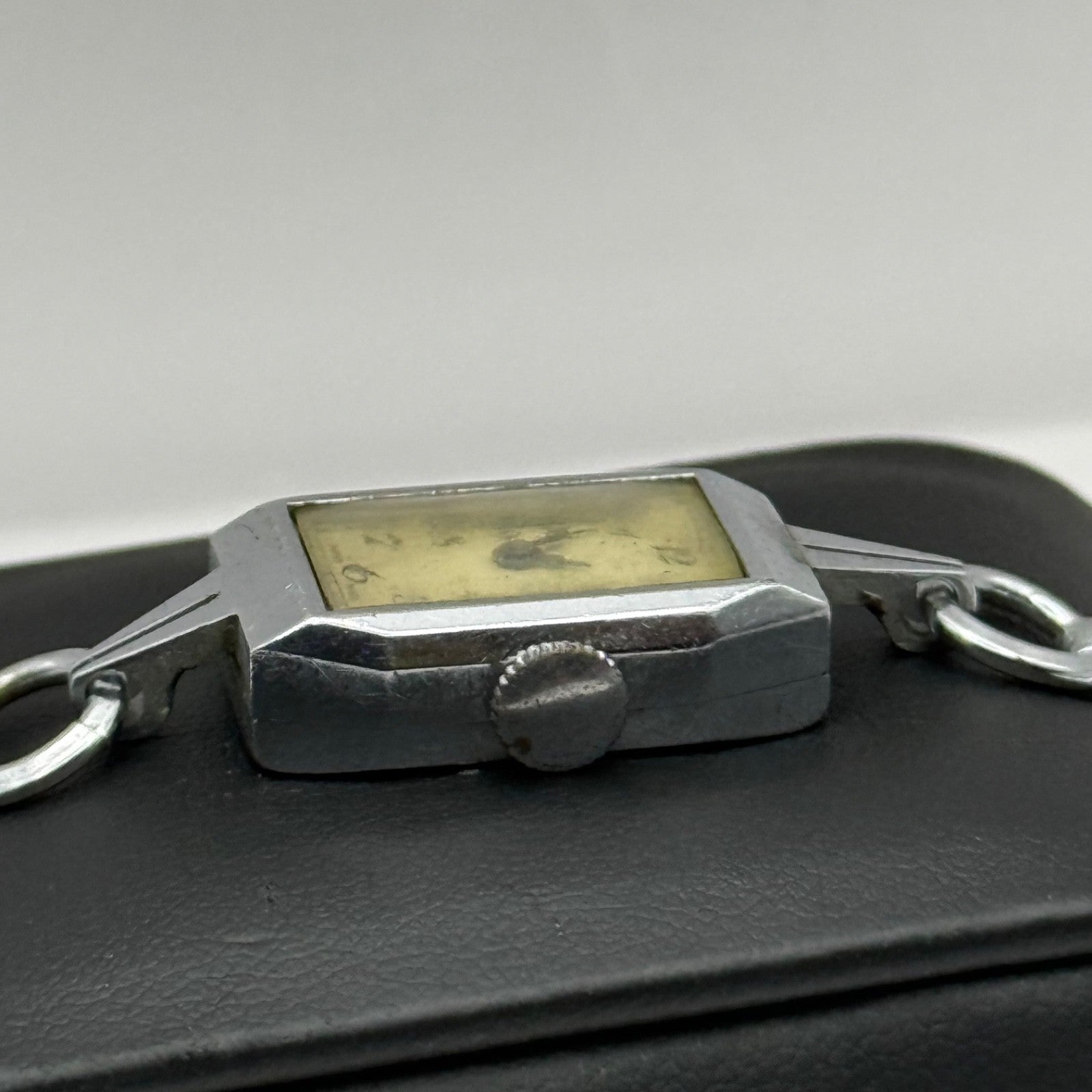 14mm Vintage Ladies Art Deco Beaded Bracelet Manual Wind Watch PARTS / REPAIR