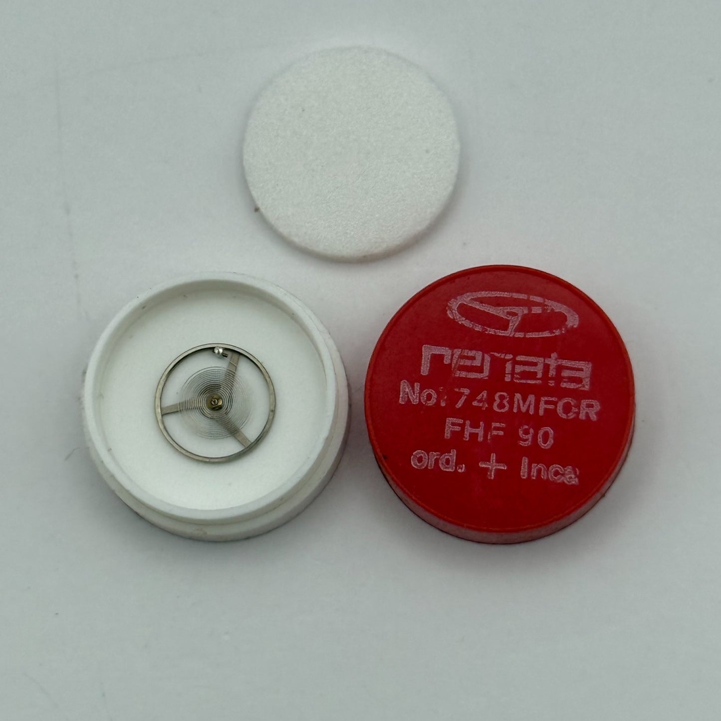 FHF 90 Balance Wheel Complete And Spring 1748 M Ord + Inca Watch Movement Parts