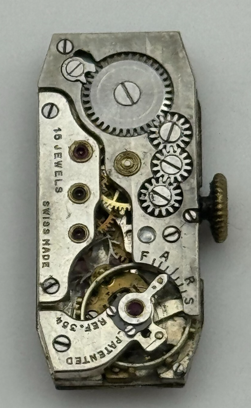 10.3mm Cyma Tavannes Ref 354 Manual Wind 15 Jewels Swiss Watch Movement PARTS