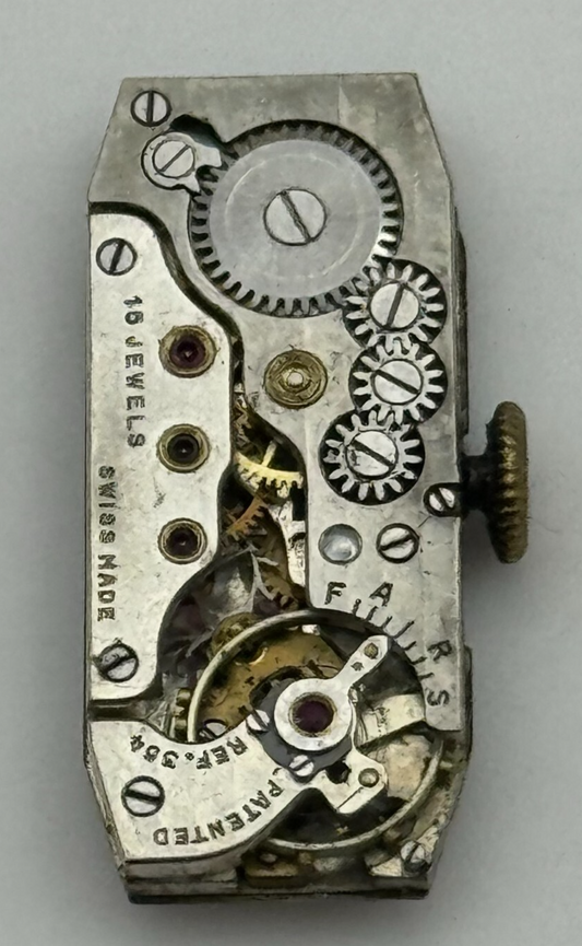10.3mm Cyma Tavannes Ref 354 Manual Wind 15 Jewels Swiss Watch Movement PARTS