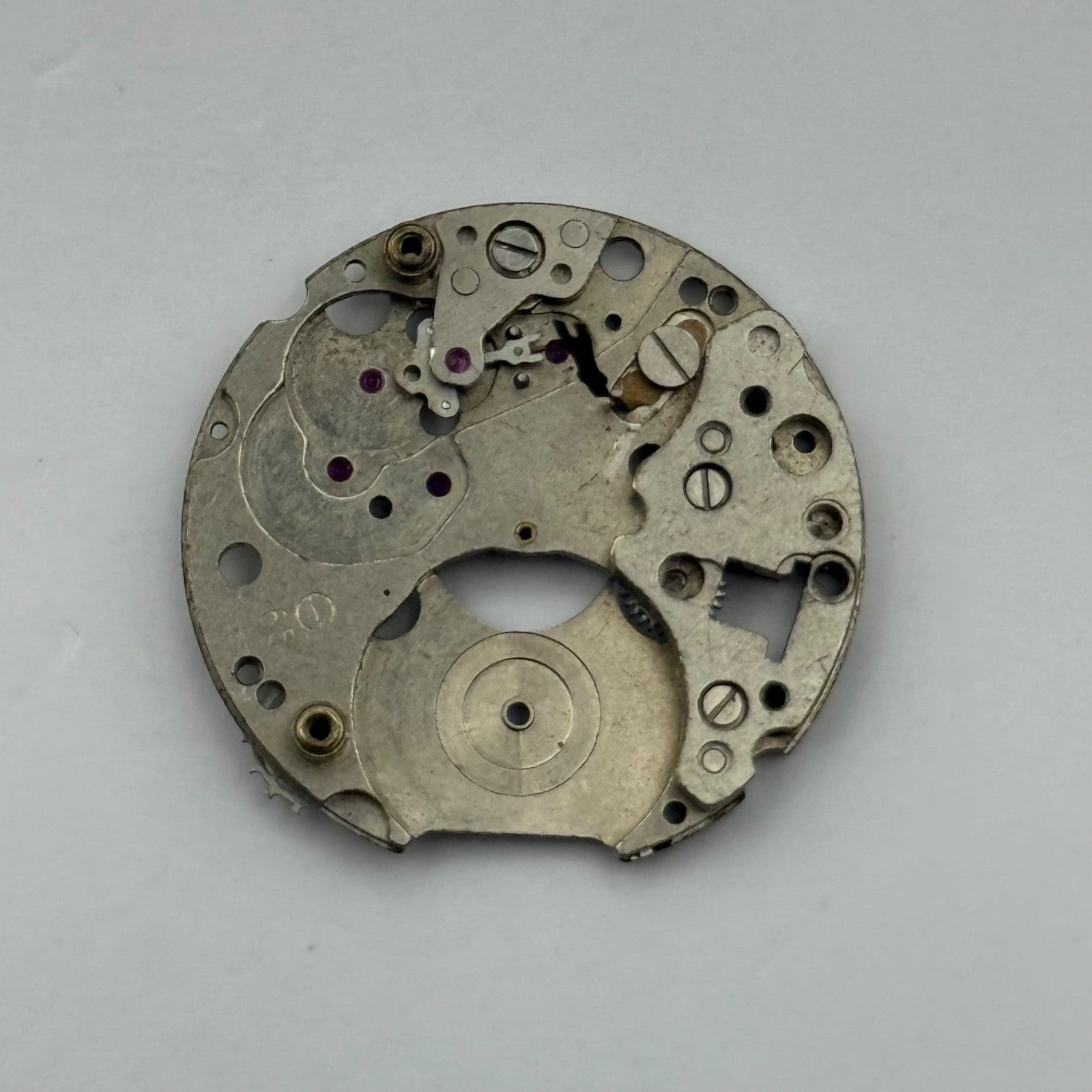 Criterion 65 Watch Movement Main Plate Manual Wind Vintage Parts Repair 23.6mm