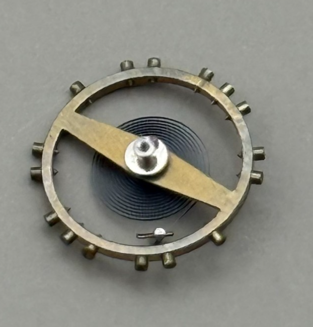ETA 1080 1256 Balance Wheel Complete And Spring 156 Watch Movement Parts NOS