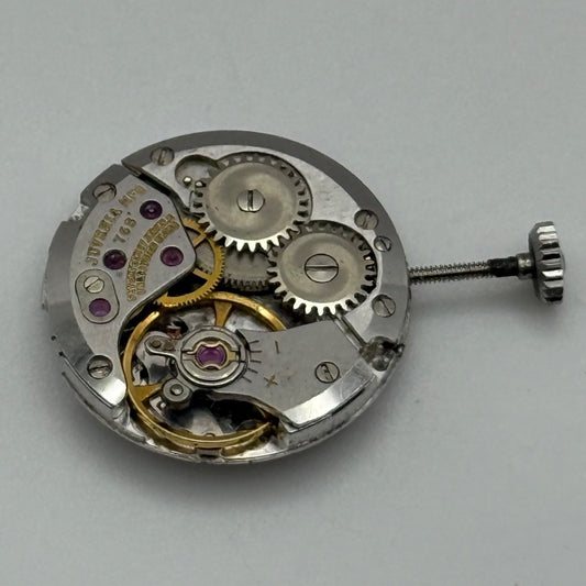 Juvenia 765 Watch Movement MFG Manual Wind Vintage Swiss Parts Repair 17.5mm