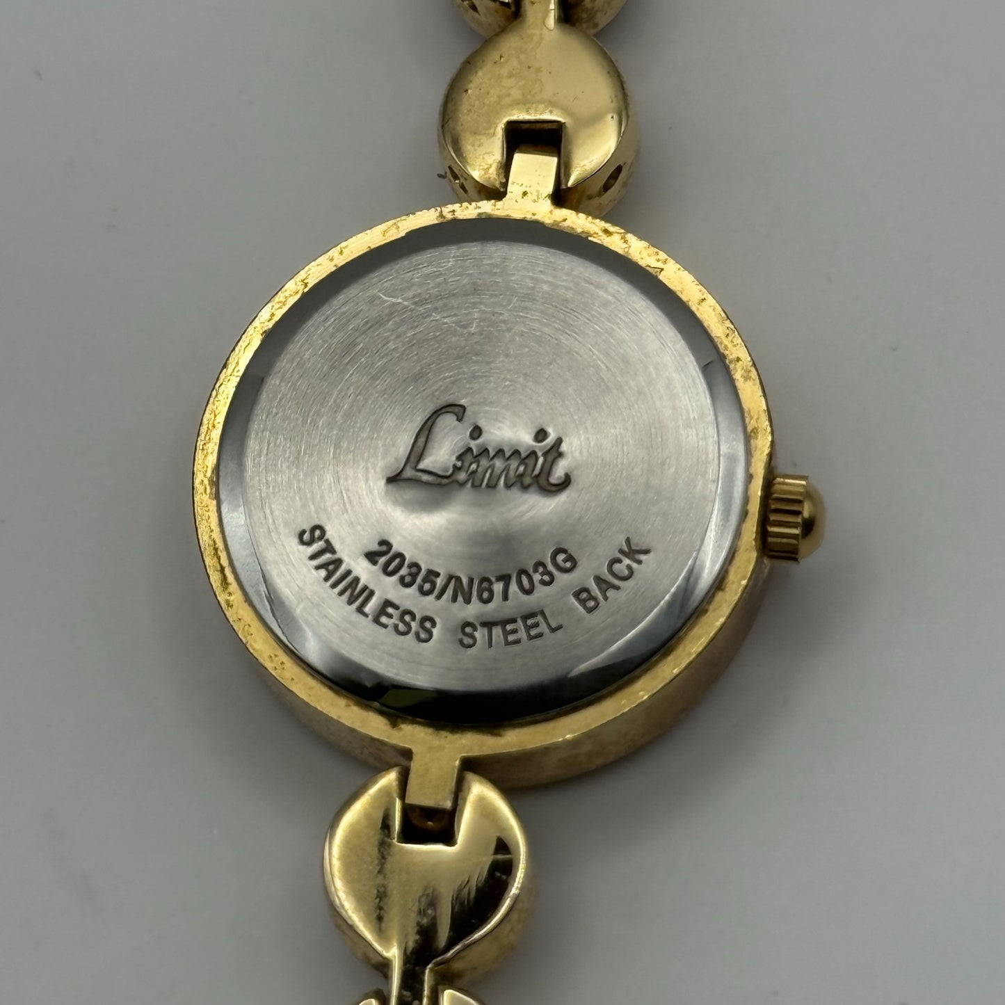 Limit Ladies Quartz Watch Mother of Pearl Dial Crystal Accent Working 22mm