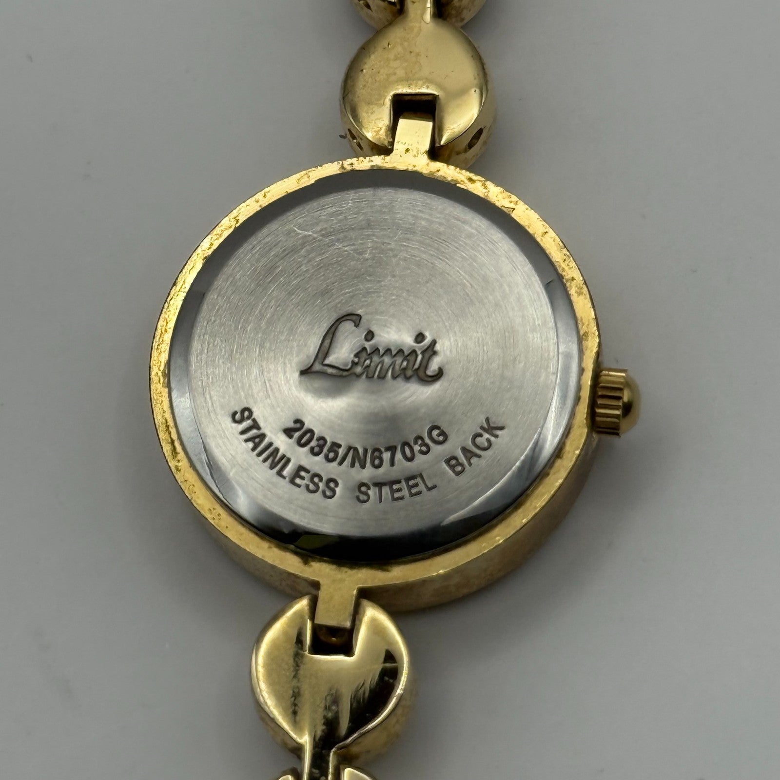 Limit Ladies Quartz Watch Mother of Pearl Dial Crystal Accent Working 22mm