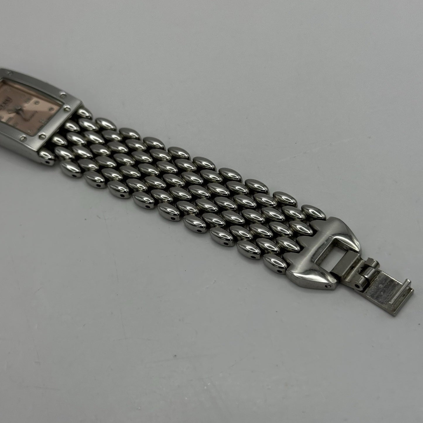 19mm Working Ladies Censi Collection Silver Tone Japan Quartz Watch 6.75 Inches