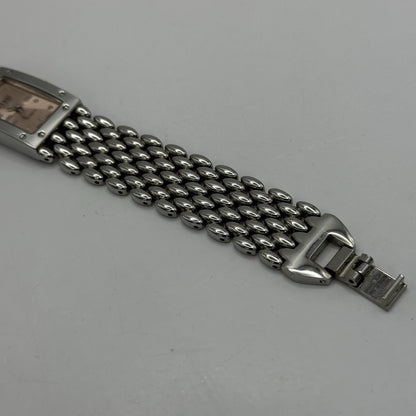 19mm Working Ladies Censi Collection Silver Tone Japan Quartz Watch 6.75 Inches