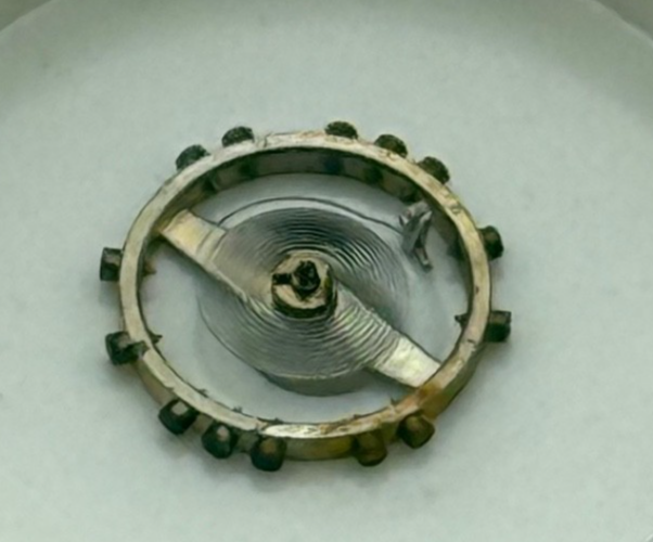 FEF 430, 6600 Balance Wheel Complete And Spring 943 M Watch Movement Parts NOS