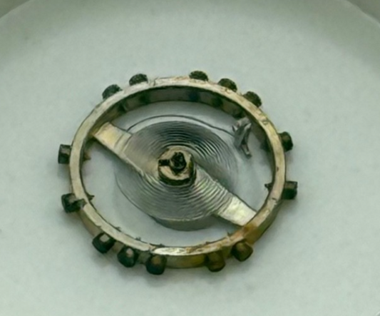 FEF 430, 6600 Balance Wheel Complete And Spring 943 M Watch Movement Parts NOS