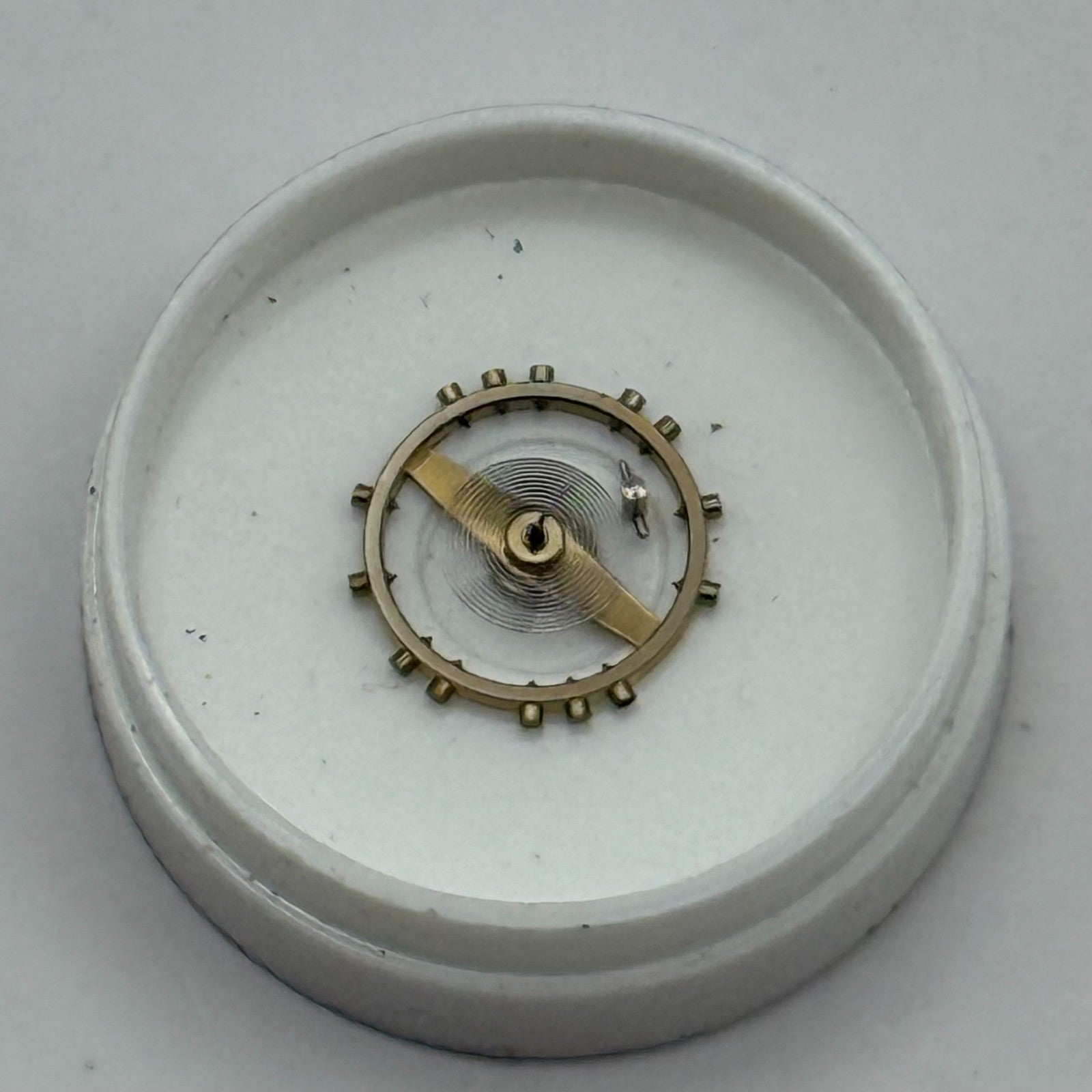 ALT Bauer 8 3/4''' Balance Wheel Complete And Spring Watch Movement Parts NOS