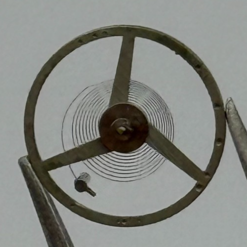 FEF 371 Balance Wheel Complete And Spring 6 3/4-8''' 1572 M Watch Movement Parts