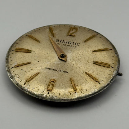 ETA 2390 Watch Movement Atlantic Manual Wind Vintage Swiss Parts Repair 23.3mm