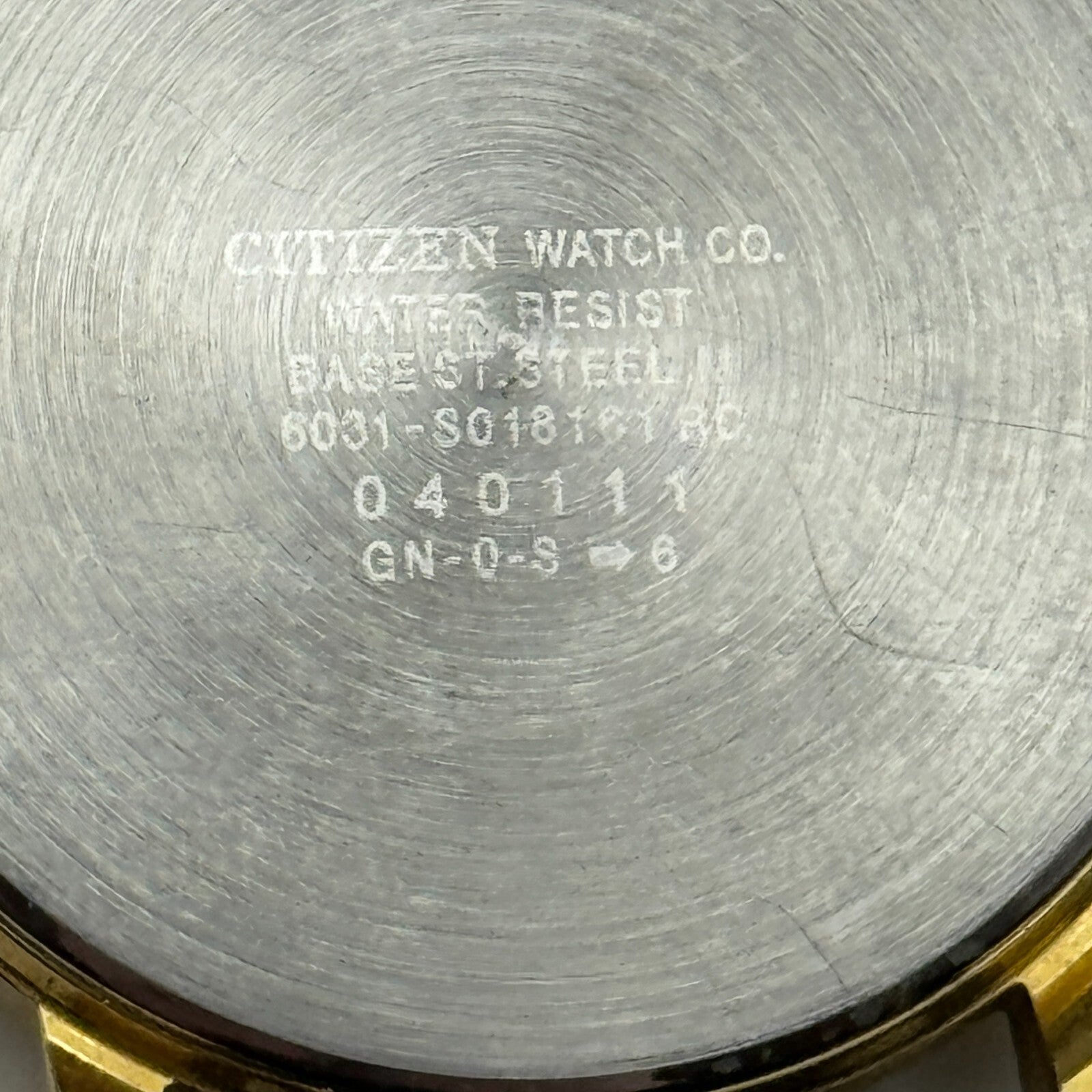 33mm Working Citizen 6031-S018161 White Dial Quartz Watch New Battery 9 Inches