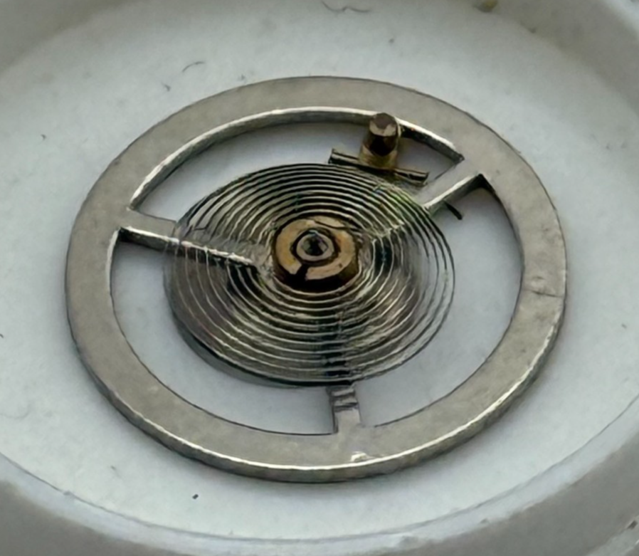 BRAC 180 Balance Wheel Complete And Spring 12’’’ PL Watch Movement Parts NOS