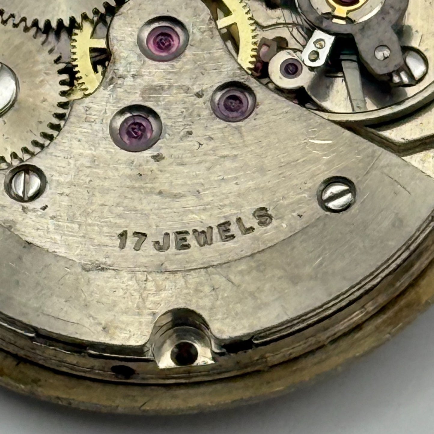 AS 1702/03 Watch Movement Date Rotary Manual Wind Vintage Swiss Parts 25.9mm
