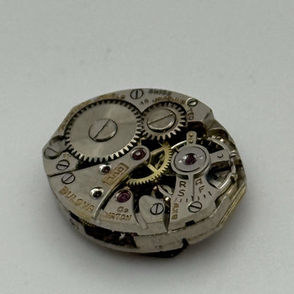 13mm Vintage Ladies Bulova 5AC Manual Wind Swiss Watch Movement PARTS REPAIR