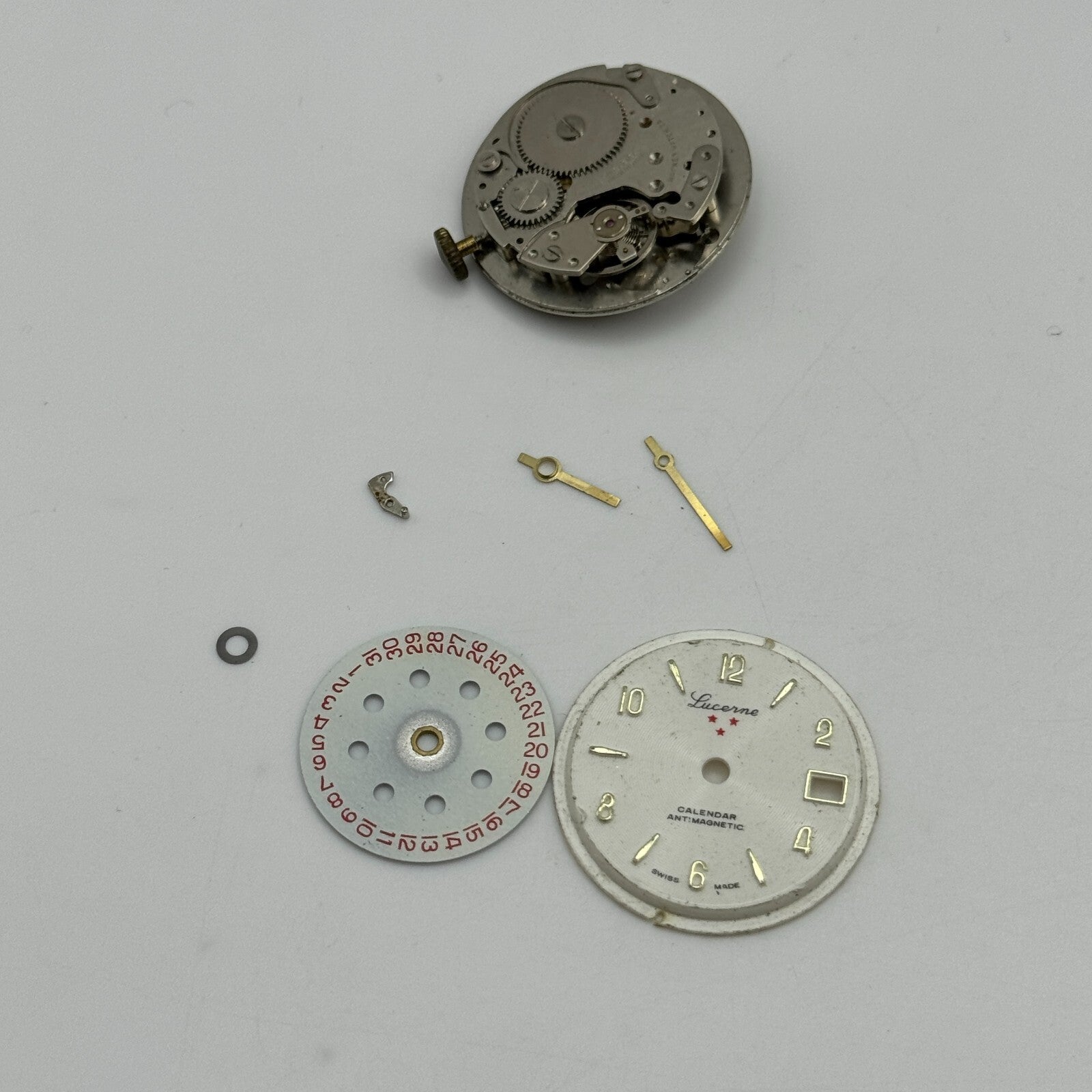 31mm Men's Lucerne BFG 866 Hafner Watch Co Swiss Manual Wind Watch Movement PART
