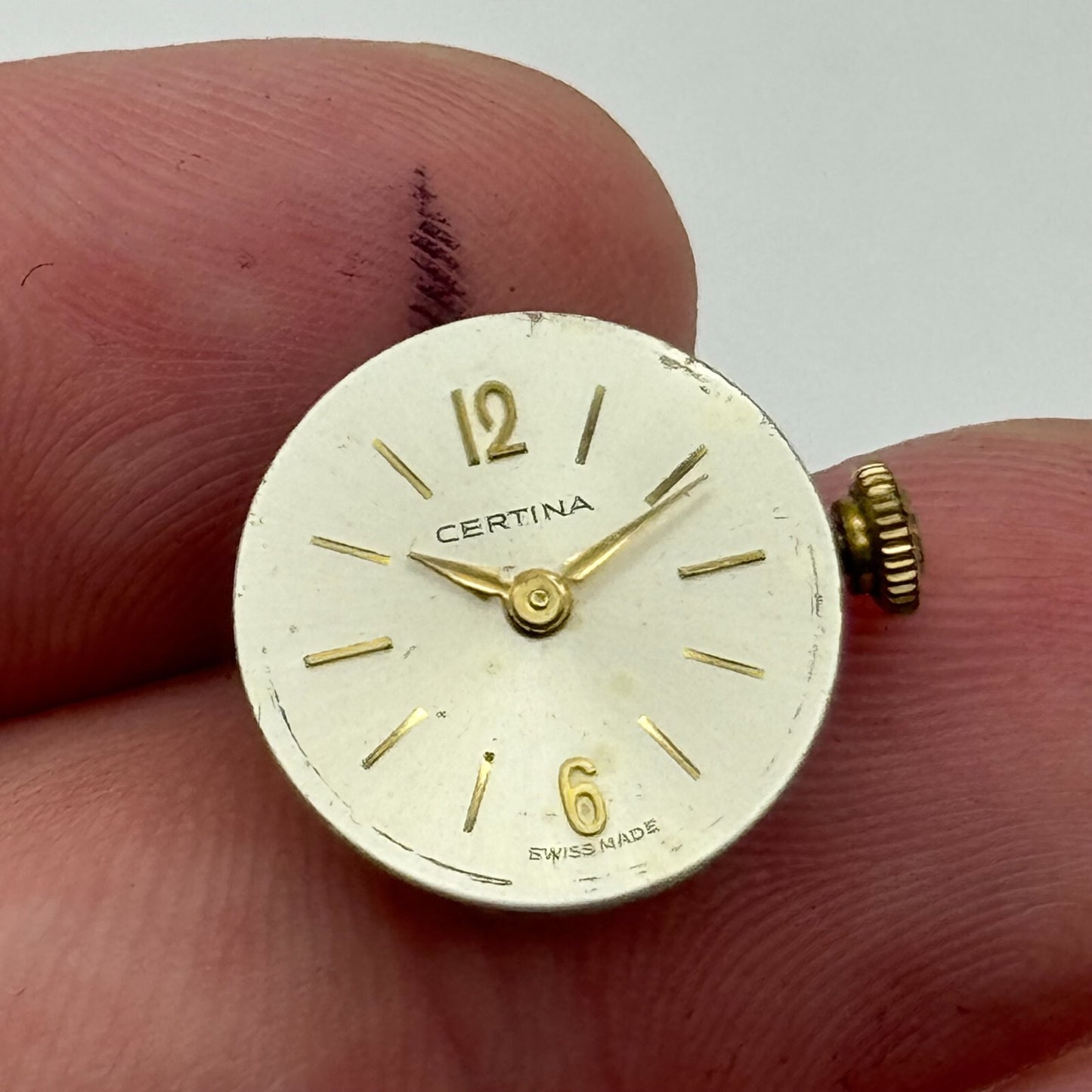 12.9mm Ladies Running Certina 13-20 Manual Wind Watch Movement PARTS SPARES