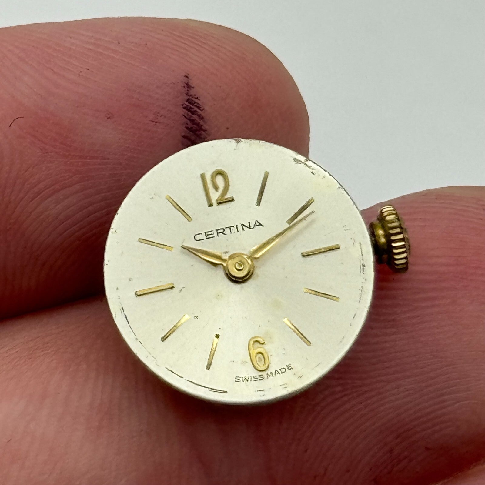 12.9mm Ladies Running Certina 13-20 Manual Wind Watch Movement PARTS SPARES