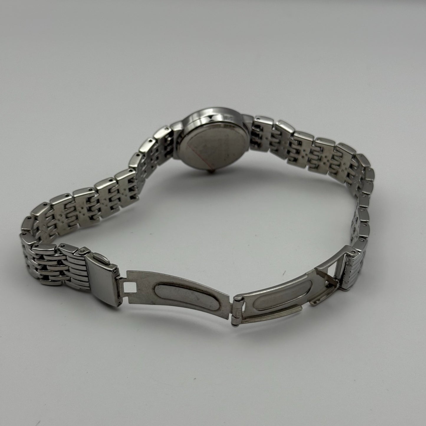 Beverly Hills Polo Club Ladies Quartz Watch Silver Tone Bracelet Working 23mm