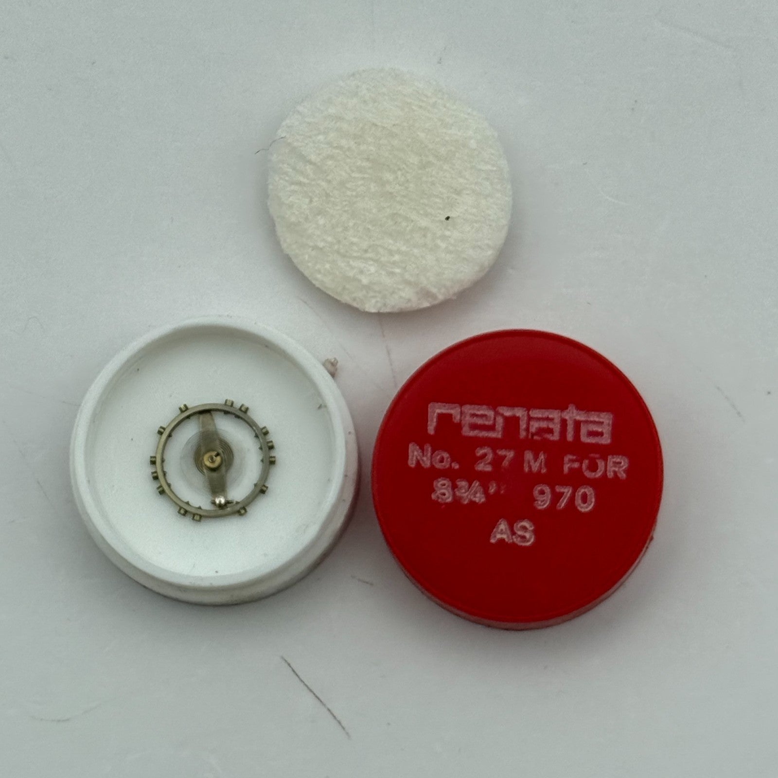 AS 970 Balance Wheel Complete And Spring 8 3/4''' 27 Watch Movement Parts NOS