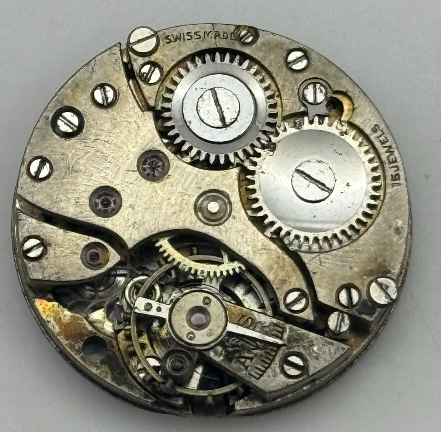 23.6mm 15 Jewels Roman Numerals Trench Watch Movement Manual Wind PARTS SPARES