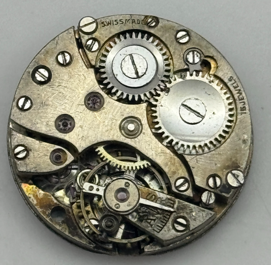 23.6mm 15 Jewels Roman Numerals Trench Watch Movement Manual Wind PARTS SPARES