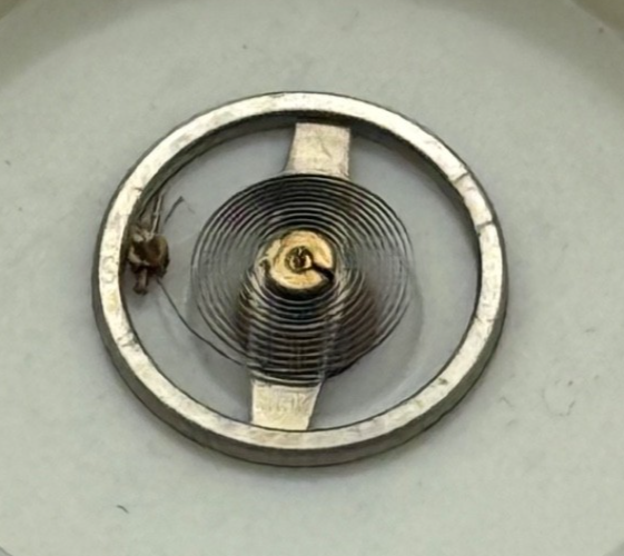 BRAC 2051 Balance Wheel Complete And Spring 5 1/4''' 69 M Watch Movement Parts