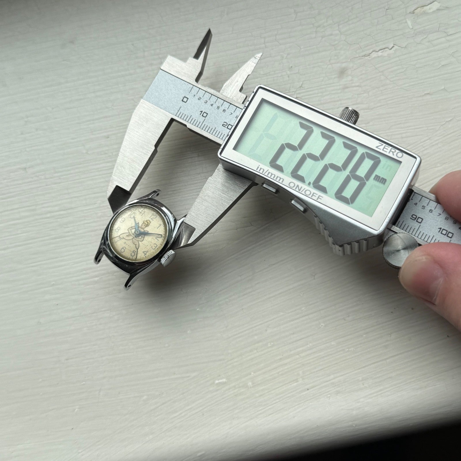 Vintage 1950s Timex Cinderella Great Britain Manual Wind Watch PARTS / REPAIR