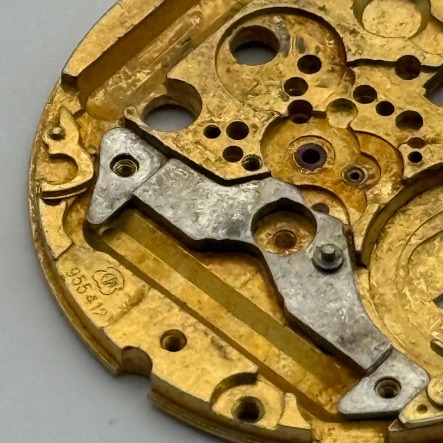 ETA 955.412 Watch Movement Main Plate Quartz Vintage Swiss Parts Repair 23.8mm