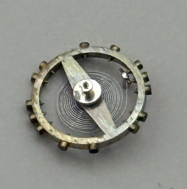 AS 976 1012 Balance Wheel Complete And Spring  29 M Watch Movement Parts NOS 