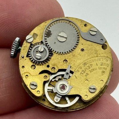 24.2mm R Lapanouse S.A. 1 Jewel Manual Wind Swiss Watch Movement Vintage PARTS