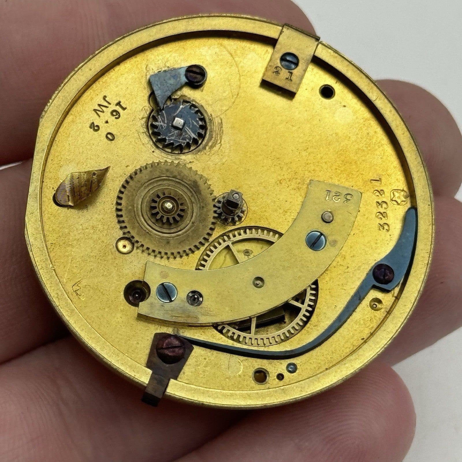 39mm Running Antique High Quality English Fusee Pocket Watch Movement -  RESTORE