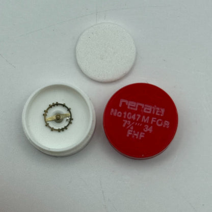 FHF 34 Balance Wheel Complete And Spring 7¾’’’ 1047 M Watch Movement Parts NOS