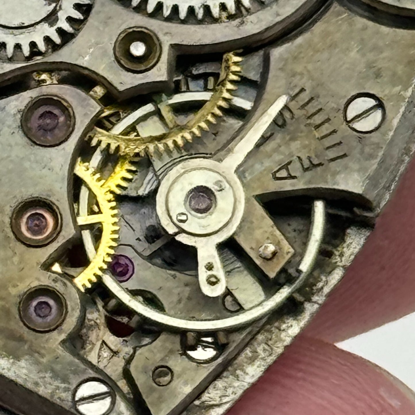 20mm Running Record RWT Tank Watch Movement Manual Wind 15 Jewels Swiss PARTS