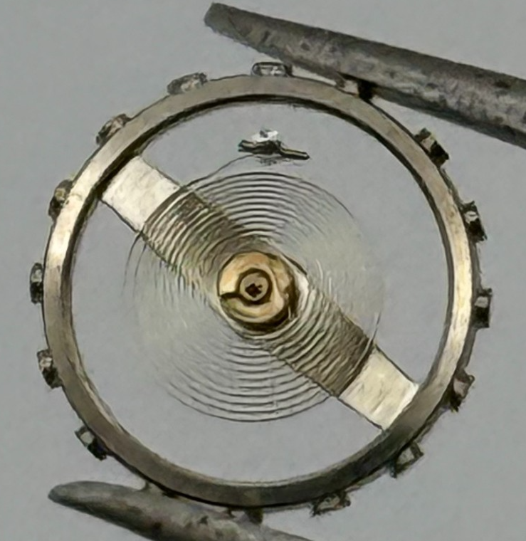 EB 1297 1469 Balance Wheel Complete And Spring  117 Watch Movement Parts NOS