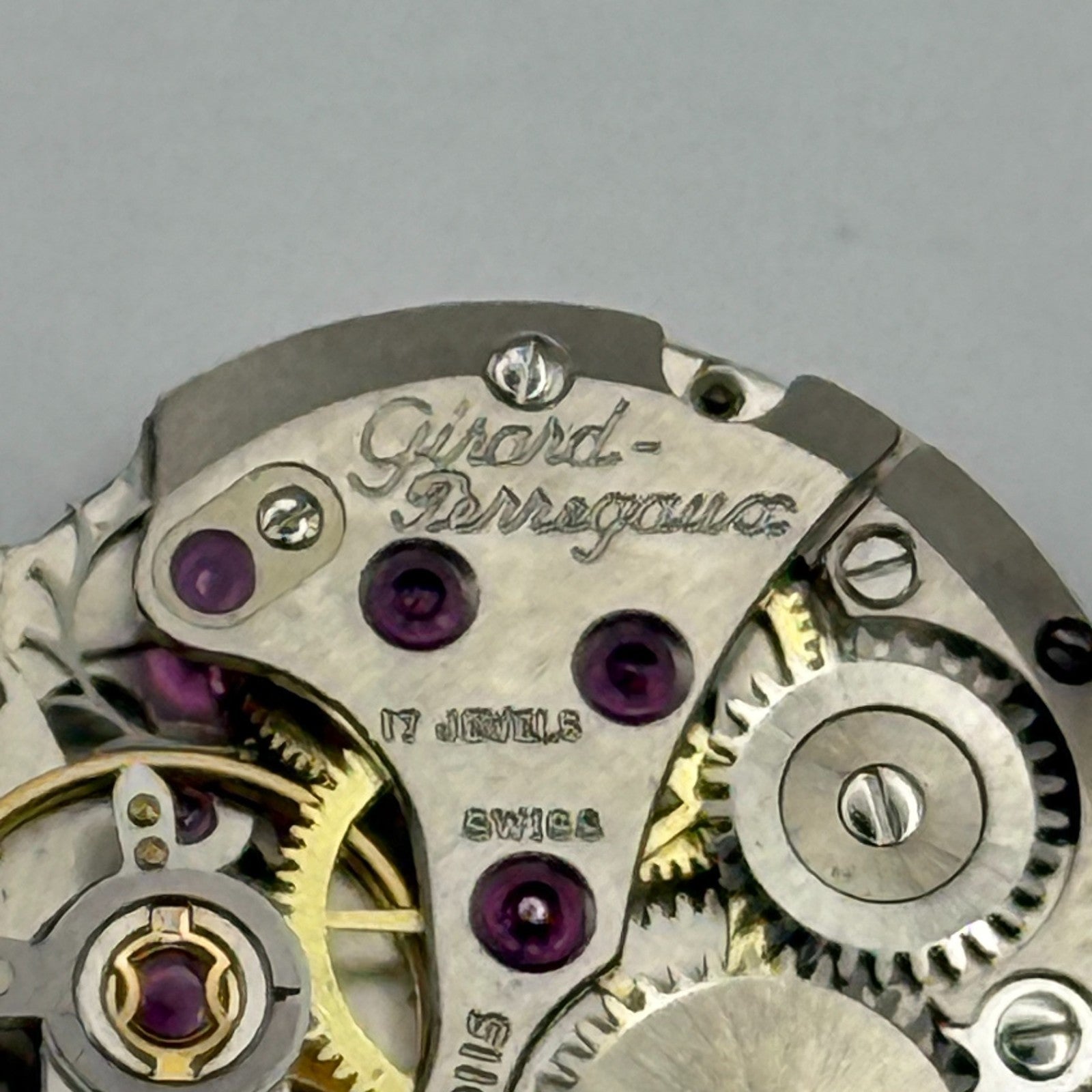 Girard Perregaux Ladies Good Balance Watch Movement Manual Wind Vintage 17.3mm