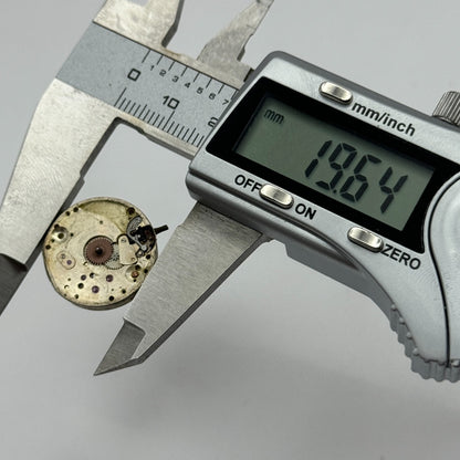 19.7mm Balance Intact 15 Jewels Manual Wind Watch Movement Swiss Vintage PARTS