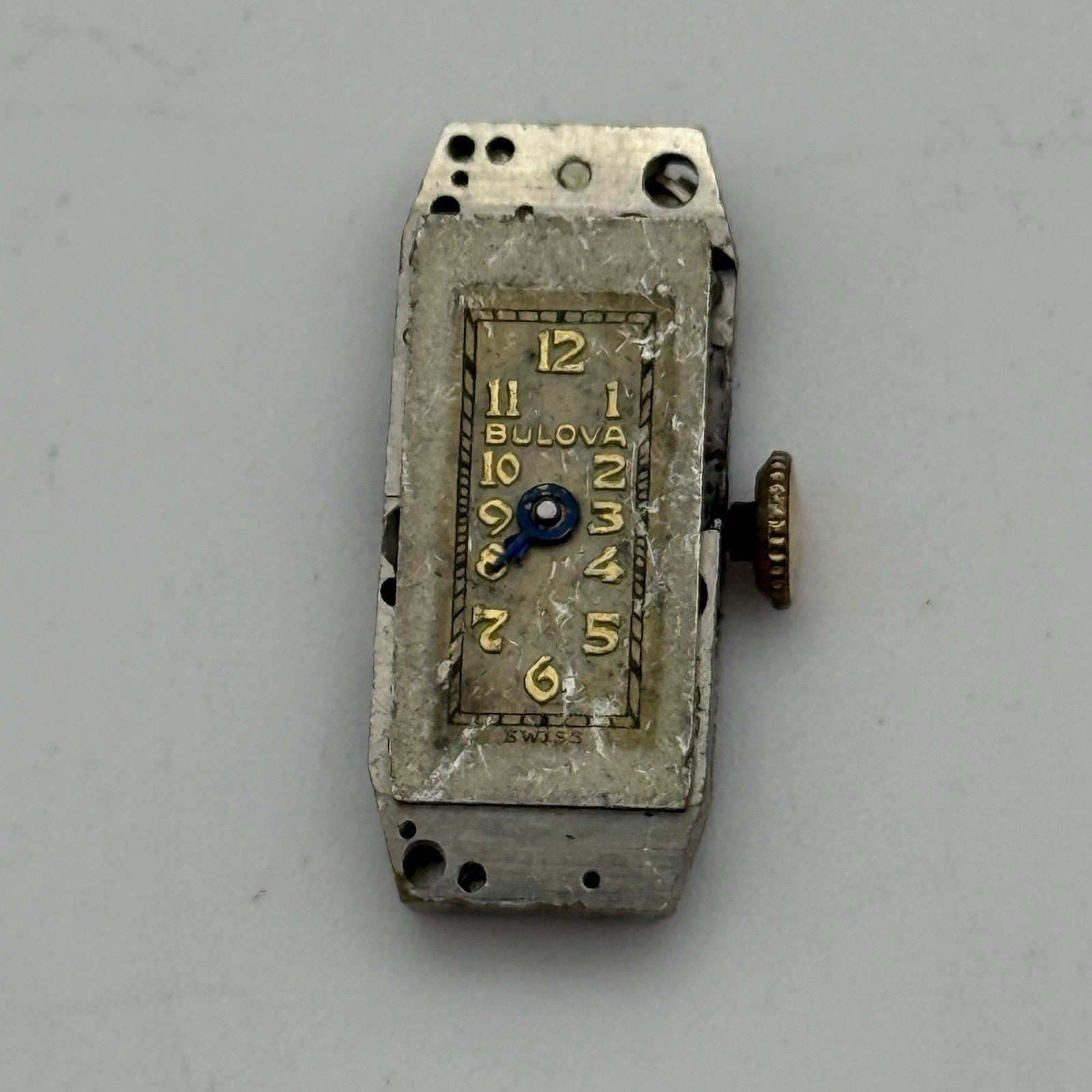 9mm Vintage Ladies Bulova 3AN Manual Wind Swiss Watch Movement PARTS REPAIR