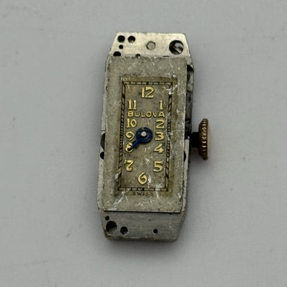 9mm Vintage Ladies Bulova 3AN Manual Wind Swiss Watch Movement PARTS REPAIR
