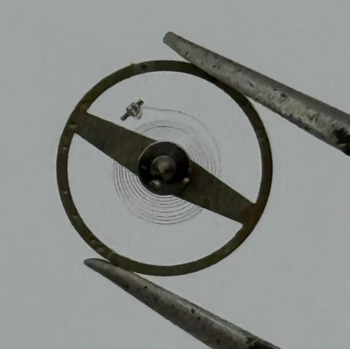 ST 69 Balance Wheel Complete And Spring 6 1/4–8’’’ 1155 Watch Movement Parts NOS