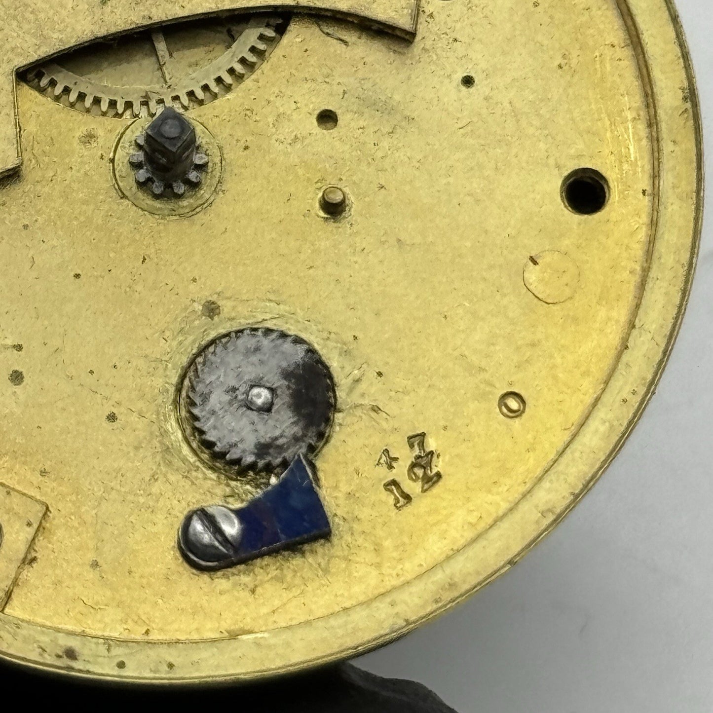 41.7mm J Medcalf Malden Road Antique Fusee Pocket Watch Movement FOR PARTS