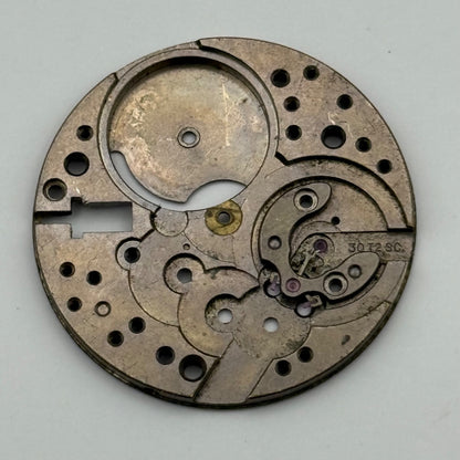 Omega 30T2 SC Watch Movement Main Plate Vintage Swiss Rare Parts Repair 30.5mm