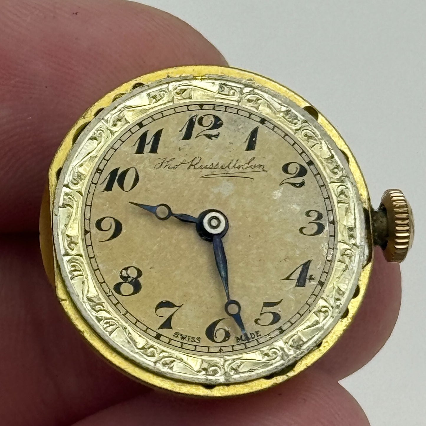 23.6mm Thomas Russell & Son Premier Balance Ok 7 Jewels Watch Movement PARTS