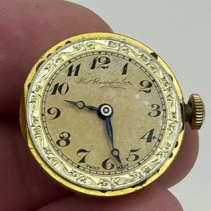 23.6mm Thomas Russell & Son Premier Balance Ok 7 Jewels Watch Movement PARTS
