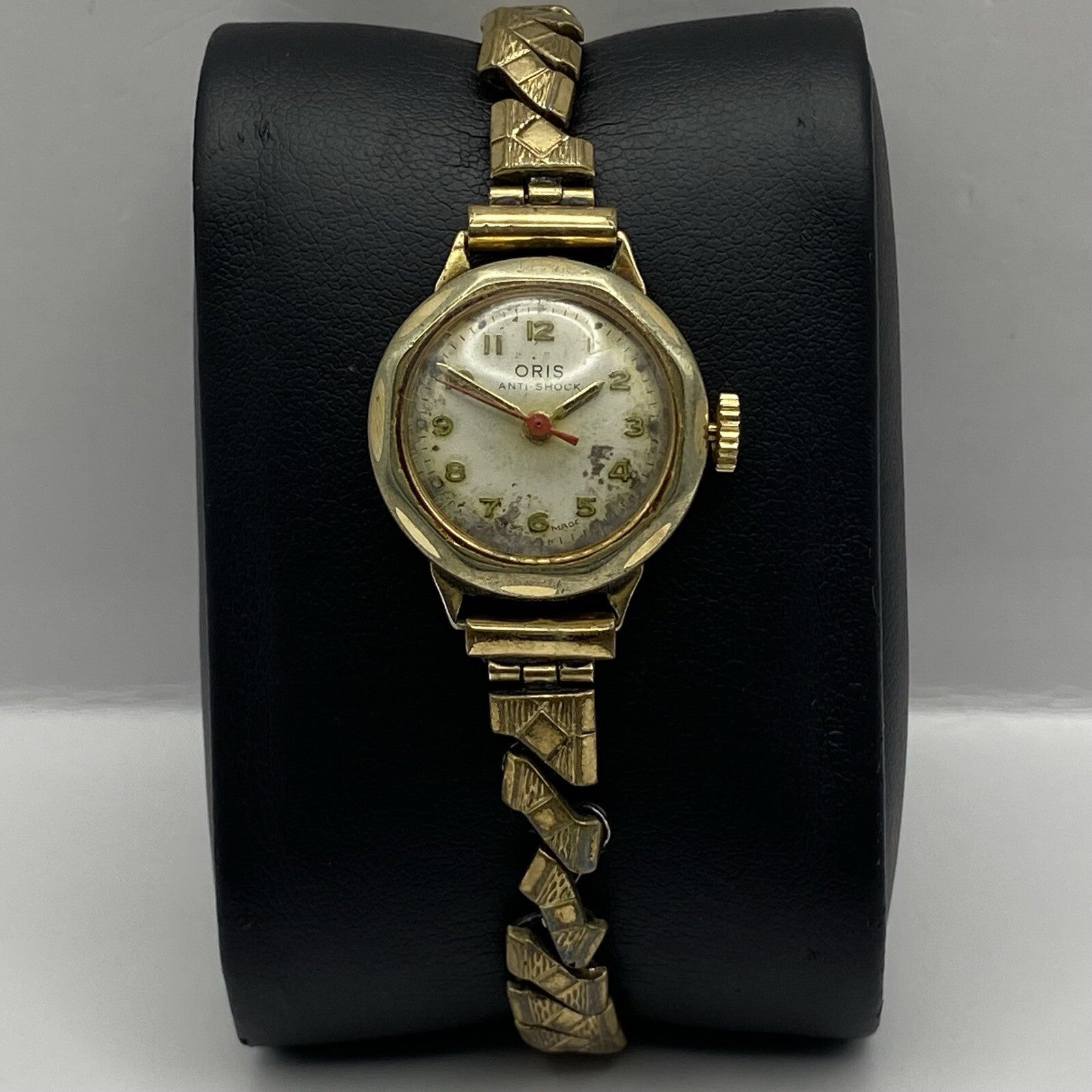 21mm WORKING Vintage Oris 612 KIF Gold Plated Centre Seconds Watch 3 MINS FAST